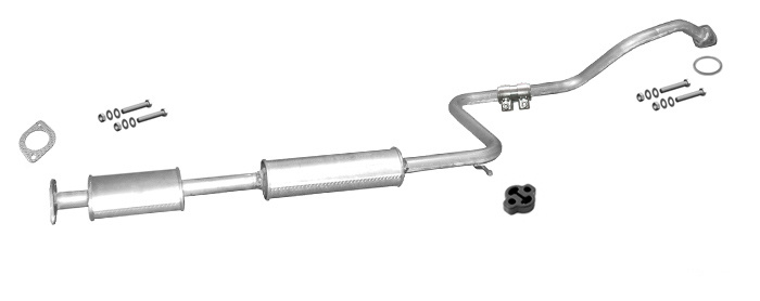 Mittelschalldämpfer NISSAN PRIMERA 1.6 106PS 1.8 114PS EURO3 99-02 Auspuff