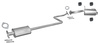 Auspuff NISSAN MICRA II (K11) 1.0 60PS 2000-2002 Auspuffanlage