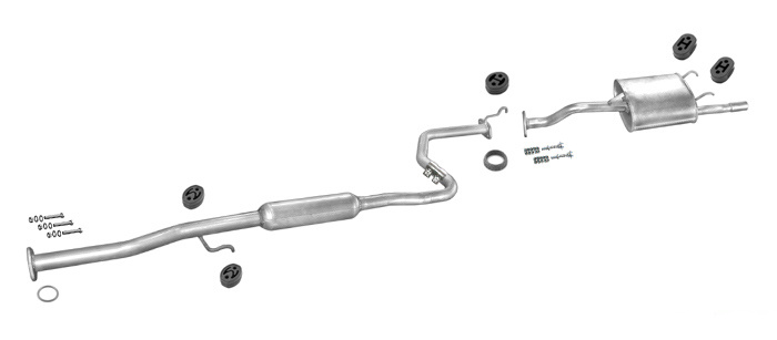 Auspuff HONDA CIVIC VI 1.4 Stufenheck 1996-2001 Auspuffanlage