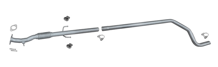 Rohr für FIAT GRANDE PUNTO & PUNTO EVO 1.3 JTD Multijet 90PS ab 2006 Auspuff