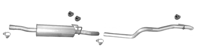 Auspuff für MERCEDES SPRINTER 2.2 D (906) SWB ab 2006 für mit DPF Auspuffanlage