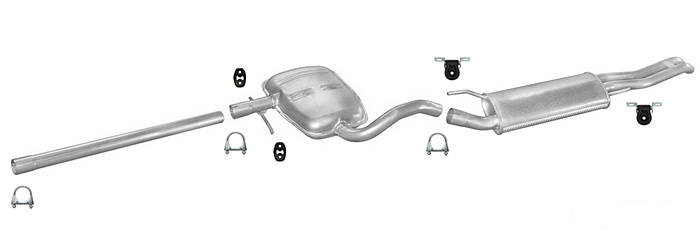 Auspuff VW GOLF 3 III Variant 1.9 TDI 90PS 1.9 SDI Kombi Auspuffanlage