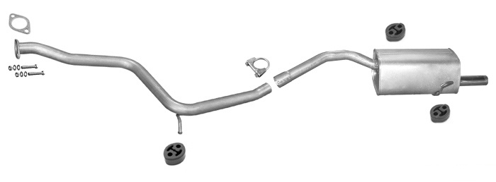 Auspuff ALFA ROMEO 156 1.9 JTD Stufenheck Kombi 1997-2001 Auspuffanlage