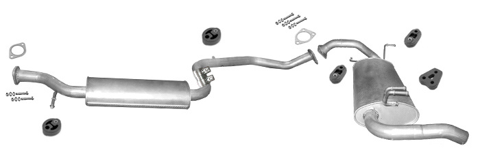 Auspuff MITSUBISHI SPACE STAR 1.9 D DI-D 2000-2006 Auspuffanlage