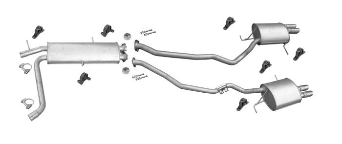 Auspuff für BMW X5 (E53) 4.4 Auspuffanlage