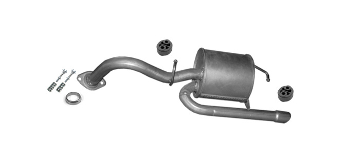 Endschalldämpfer für Daihatsu Charade VIII Toyota Yaris 1.3 VVTi 1.0 LPG Ab 2006