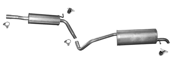 Auspuff für SKODA FABIA III (NJ5) 1.0 Kombi Auspuffanlage