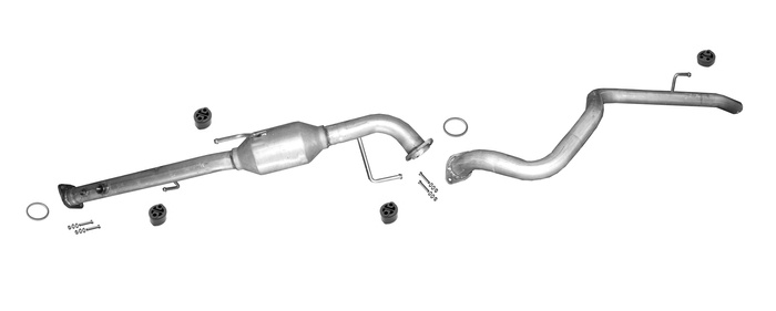 Auspuff für TOYOTA LAND CRUISER PRADO J15 2.8D LWB 177PS ab 2018 Auspuffanlage