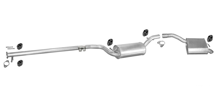 Auspuff FORD FOCUS MK1 1.8 TDDi TDCi TDi Schrägheck Auspuffanlage