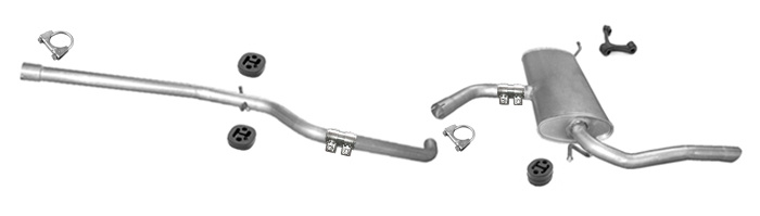Auspuff SEAT ALTEA XL / TOLEDO III 1.9 TDI Auspuffanlage