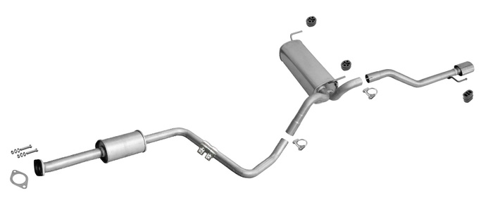 Auspuff mit MSD für OPEL ASTRA J 1.4 Turbo auch LPG 120/140PS Kombi +Chrom