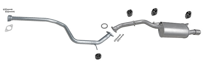 Auspuff MAZDA 5 I (CR) 2.0 CD Auspuffanlage