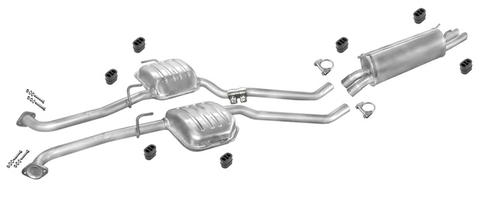 Auspuff OPEL OMEGA B 3.0 3.2 V6 Kombi Caravan Auspuffanlage