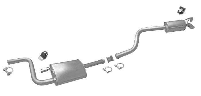 Auspuff RENAULT GRAND ESPACE 4 IV 2.2 DCI Auspuffanlage