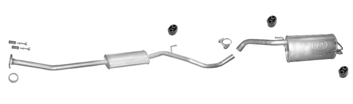 Auspuff NISSAN NOTE I 1.4 2006-10.2007 Auspuffanlage