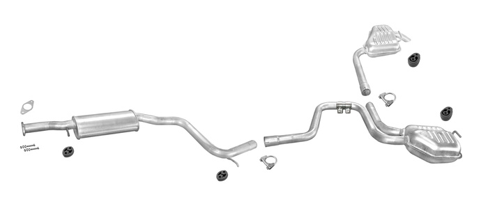 Auspuff FORD MONDEO MK1 MK2 2.5 V6 24V Schrägheck Stufenheck Auspuffanlage