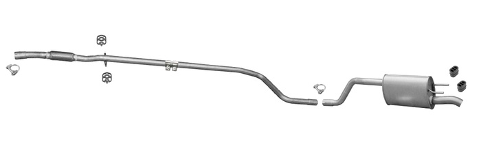Auspuff für OPEL MERIVA B 1.3 CDTi Auspuffanlage