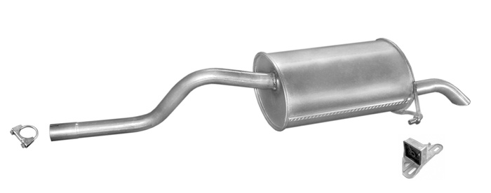 Endschalldämpfer für RENAULT CLIO II 1.2 1.9 D Endtopf Auspuff