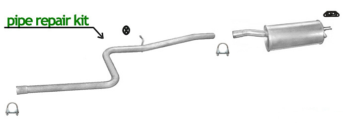 Auspuff FIAT DOBLO 1.3 D Multijet 85PS 1.9 JTD 120PS 2005-2009 Auspuffanlage