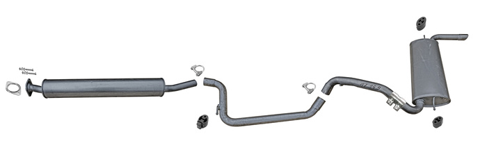 Auspuff für FORD FOCUS MK3 1.6 EcoBoost Turnier/Kombi Auspuffanlage