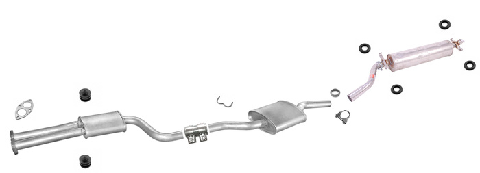 Auspuff für Mercedes 123 Coupe Sedan 230 CE 200 ab 1980