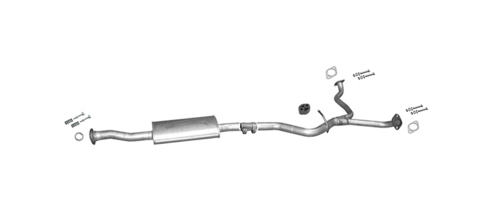 Mittelschalldämpfer für SUBARU OUTBACK / LEGACY (BL, BP) 2.0 16V / 2.0D Auspuff
