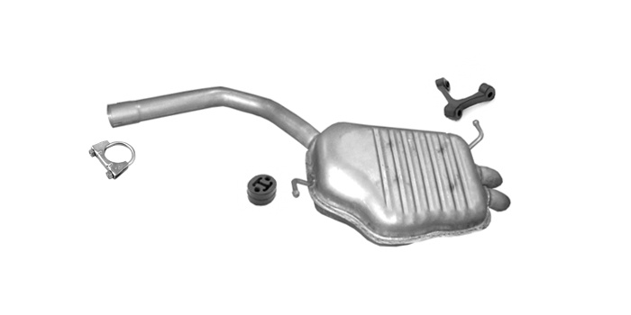 Endschalldämpfer für AUDI A4 B6 1.9TDi Stufenheck / Kombi Auspuff Endtopf