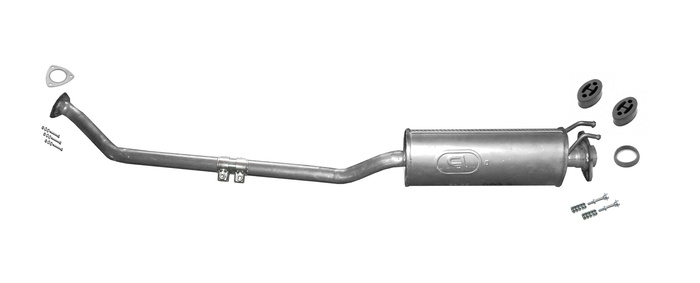 Mittelschalldämpfer für HONDA CIVIC (VII) 2.0 200PS Type-R Schrägheck Auspuff