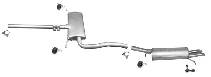 Auspuff für AUDI A6 (C5) 1.8 T 20V 1997-05.2001 Auspuffanlage