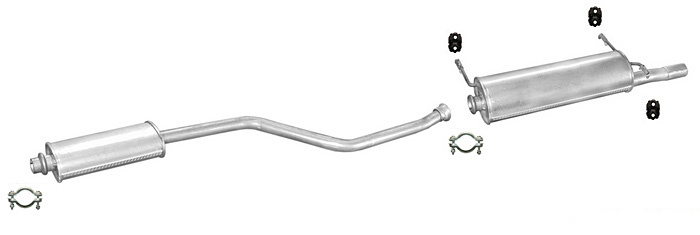 Auspuff CITROEN XSARA 1.4 1.6 1.8 Schrägheck Coupe 1999-2000 Auspuffanlage