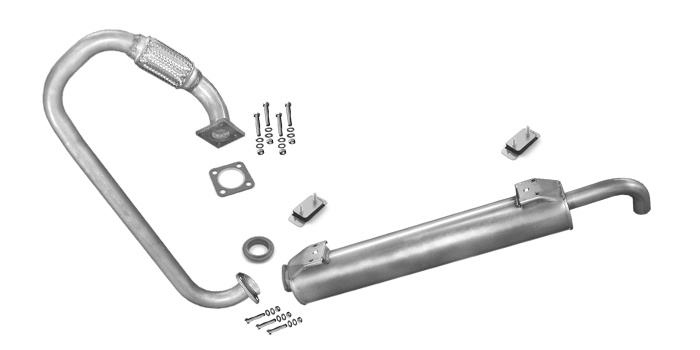 Auspuff VW T3 TRANSPORTER III 1.7 D 57PS Motor: KY 1987-1990 Auspuffanlage