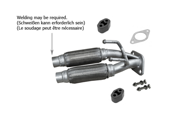 Rohr Vorne für FORD FOCUS II C-MAX MONDEO IV 1.6 Ti Ti-VCT 2004-2015 Auspuff