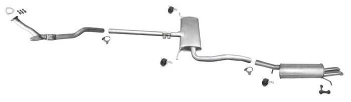 Auspuff für AUDI A6 (C5) 1.8 T 20V Automatikgetriebe 1997-05.2001 Auspuffanlage