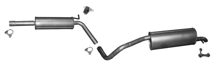 Auspuff für SKODA FABIA III (NJ5) 1.0 TSI Kombi Auspuffanlage