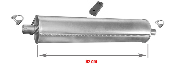 Mittelschalldämpfer für MERCEDES T2/L 508 DG / L 608 D / O 309 D ab 1978