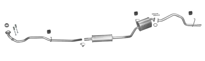 Auspuff für DAIHATSU CHARADE (L2) 1.0 2003-2008 Auspuffanlage