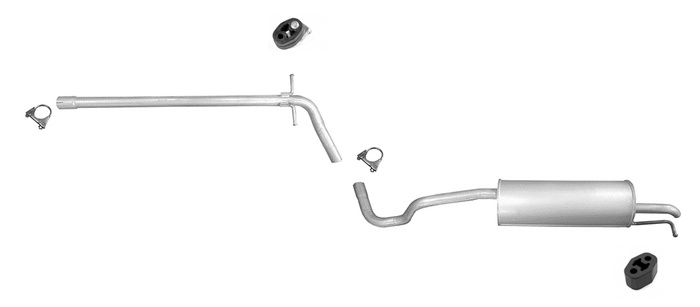 Auspuff für Skoda Rapid / Seat Toledo IV 1.2 75 PS