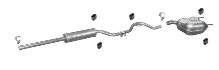 Auspuff FIAT CROMA (194) 1.8 2.2 16V Kombi ab 2005 Auspuffanlage