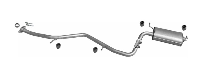 Endschalldämpfer für TOYOTA AVENSIS 1.6i 1.8i 2.0i Ab 02.2009 Auspuff