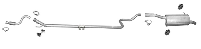 Auspuff für CITROEN BERLINGO (B9) 1.6 HDI ab 2010 +Rohr