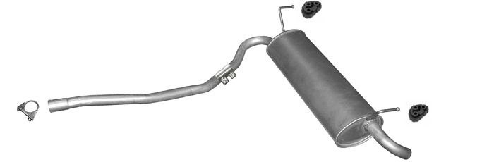 Endschalldämpfer für FIAT PANDA 1.3 D JTD Multijet 4x4 ab 11.2006 Auspuff