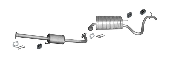 Auspuff für HYUNDAI I30 I 1.4 1.6 Schrägheck EURO 3 Flanschverbindung 2007-2012