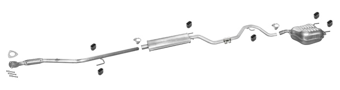 Auspuff OPEL VECTRA C 1.6 1.8 Schrägheck Stufenheck 2002-2005 Auspuffanlage