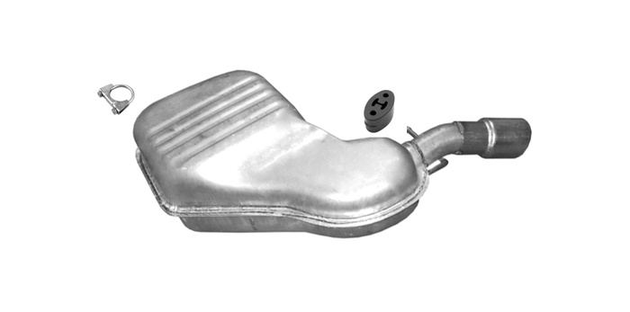 Endschalldämpfer für VOLVO V70 / XC70 2.0 2.3 2.4 2.5 2000-2007 +Chrom Auspuff