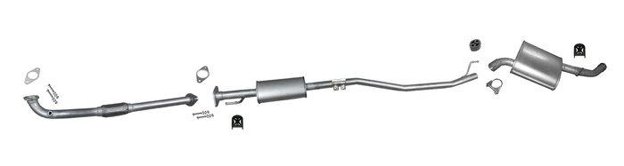 Auspuff +Rohr für ALFA ROMEO GIULIETTA (940) 1.4 T-Jet TB ab 2010 Auspuffanlage