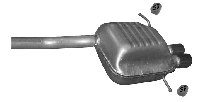 Endschalldämpfer für MERCEDES C SPORTCOUPE CL203 C180 C200 C230 Auspuff