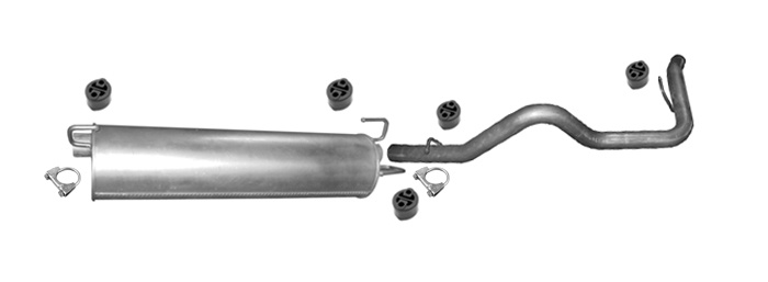 Auspuff für IVECO DAILY IV 2.3 3.0 TD ARVIN Linksverkehr Auspuffanlage