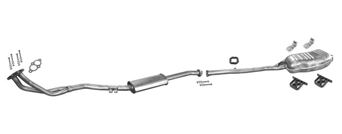 Auspuff BMW 3 (E36) 318 113PS Stufenheck ohne Lambda 1990-1993 Auspuffanlage