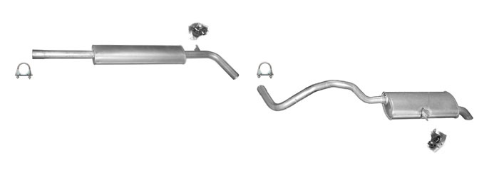 Auspuff für RENAULT GRAND SCENIC II 2.0 16V Auspuffanlage