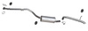 Auspuff FORD TRANSIT & TOURNEO CONNECT 1.8 TDCI DI SWB 2004-06 Auspuffanlage